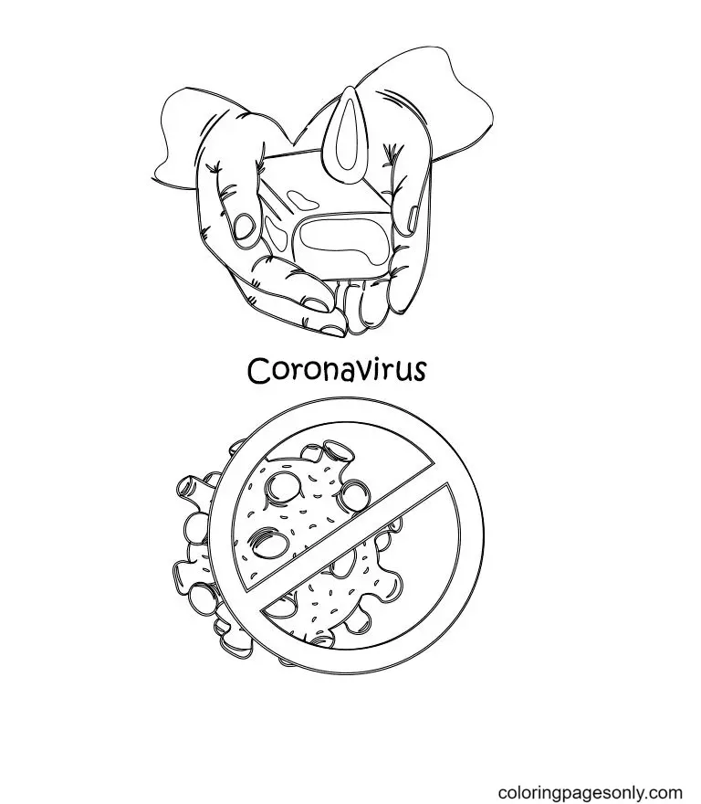 Coronavirus Covid 19 Para Colorear 11