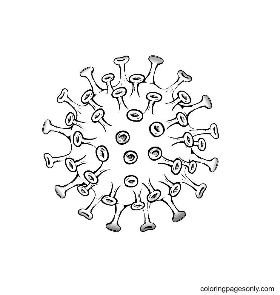 Coronavirus Covid 19 Para Colorear 35