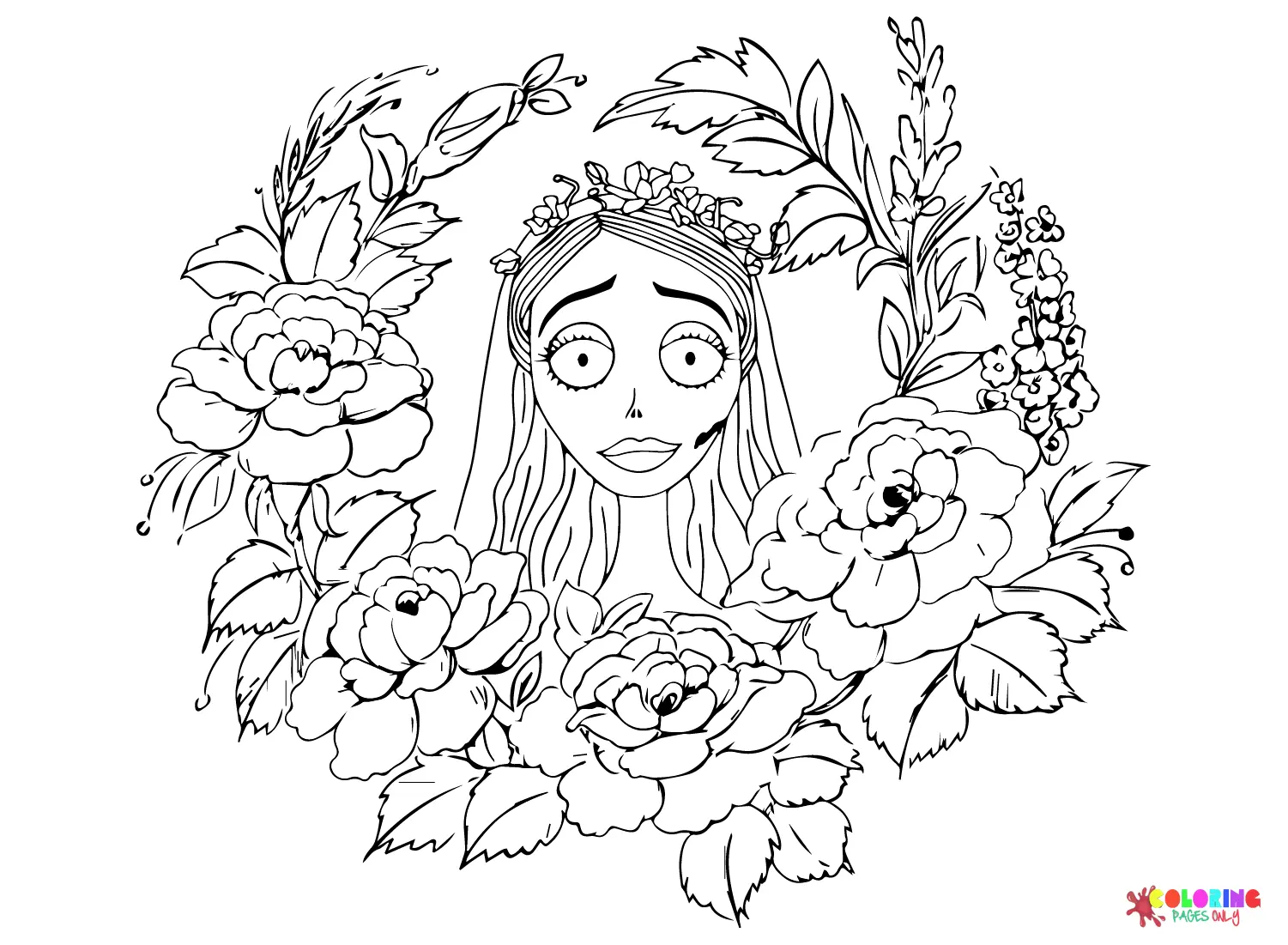 Corpse Bride Ausmalbilder 14