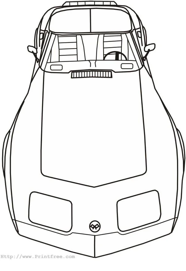 Corvette Para Colorear 2