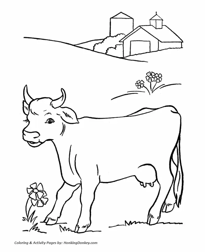 Desenhos de Cow Para Colorir 8