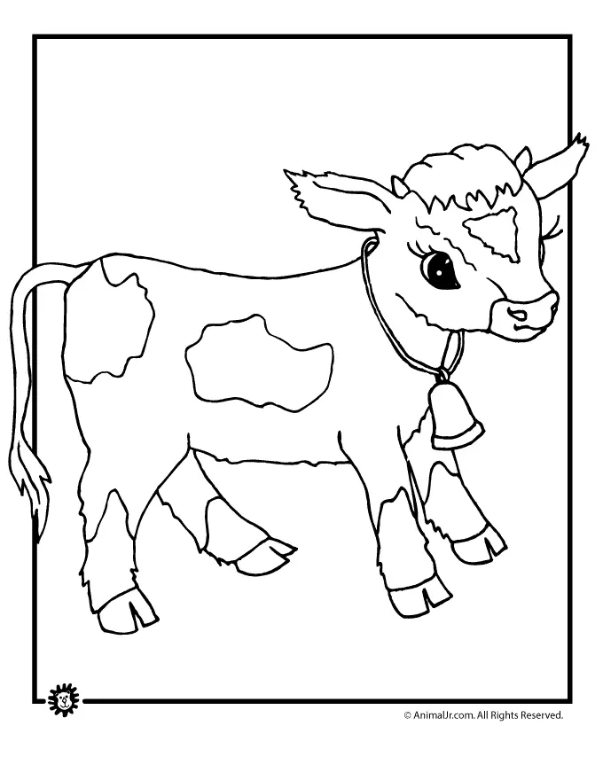 Desenhos de Cow Para Colorir 9