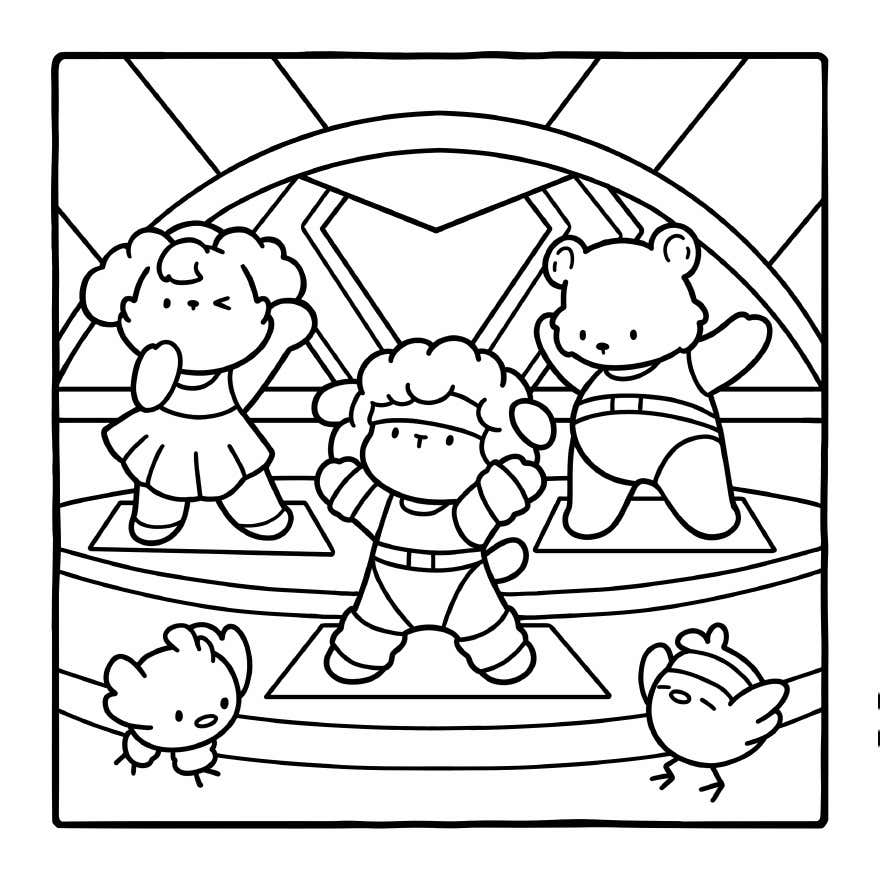 Cozy Eras Coloring Pages 1