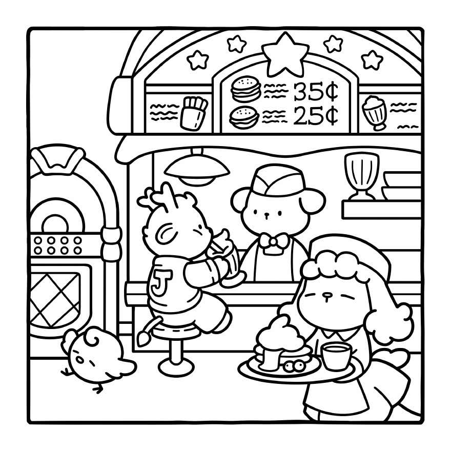 Cozy Eras Coloring Pages 3