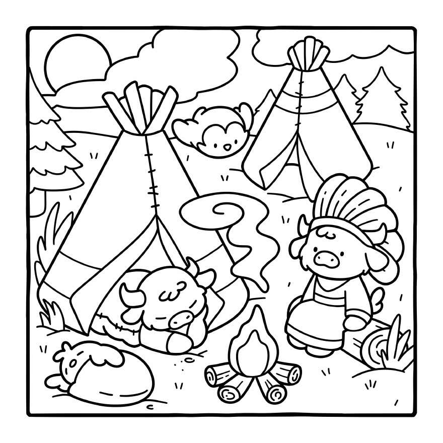 Cozy Eras Coloring Pages 4