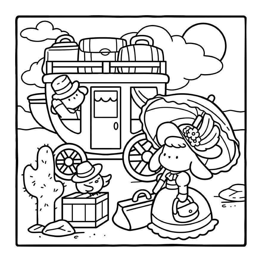 Cozy Eras Coloring Pages 6