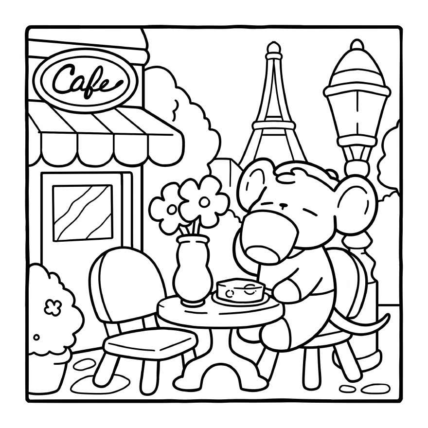 Cozy Eras Coloring Pages 8