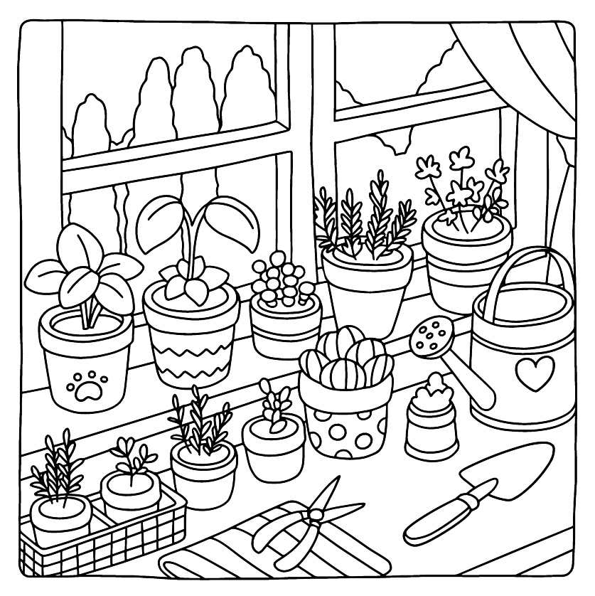 Cozy Retreats Coloring Pages 24