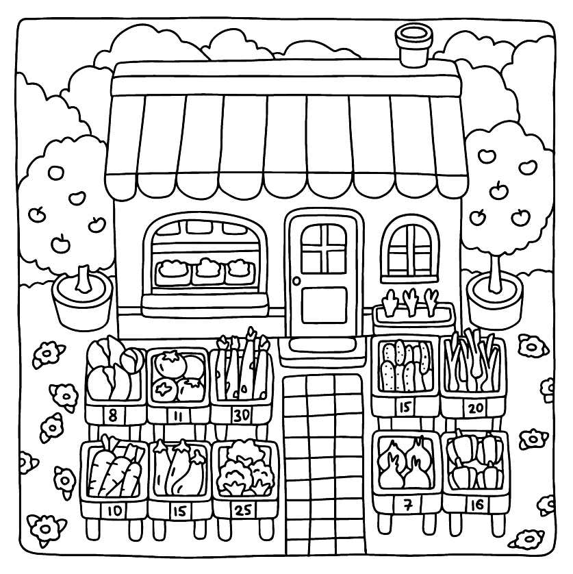 Cozy Retreats Coloring Pages 25