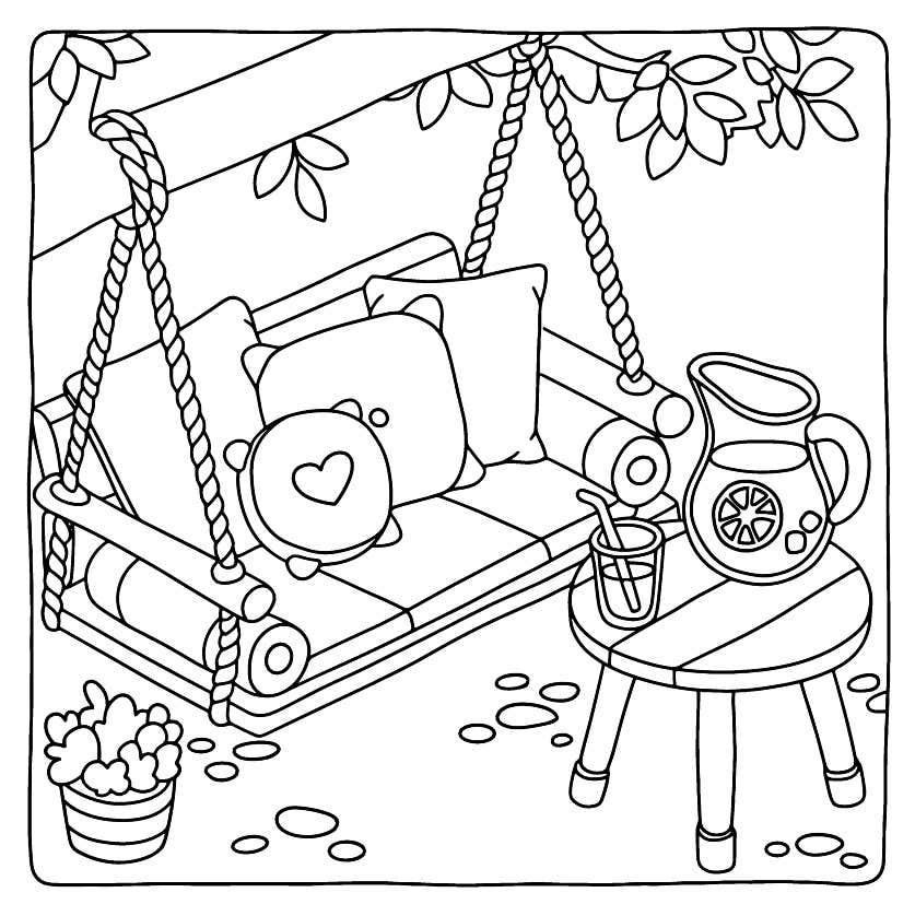 Cozy Retreats Coloring Pages 26