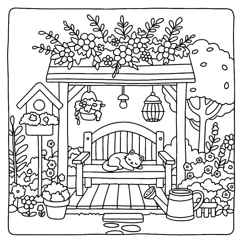 Cozy Retreats Coloring Pages 27