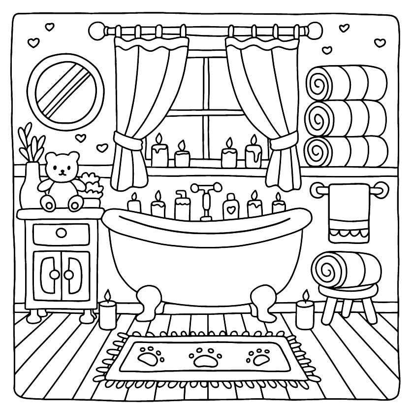 Cozy Retreats Coloring Pages 3