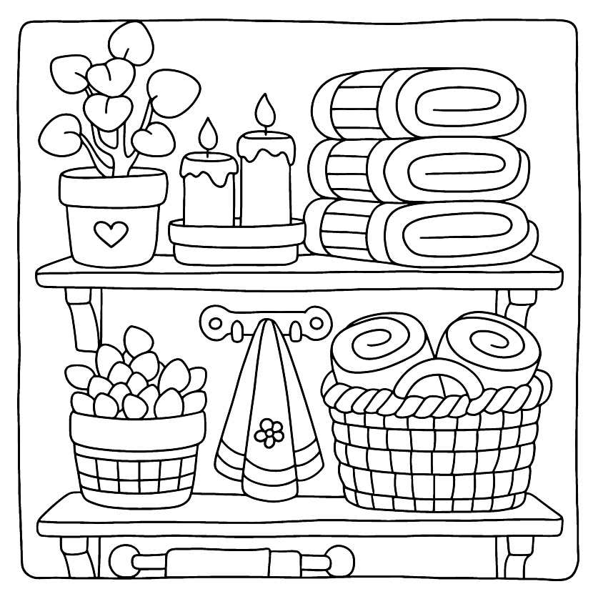 Cozy Retreats Coloring Pages 36