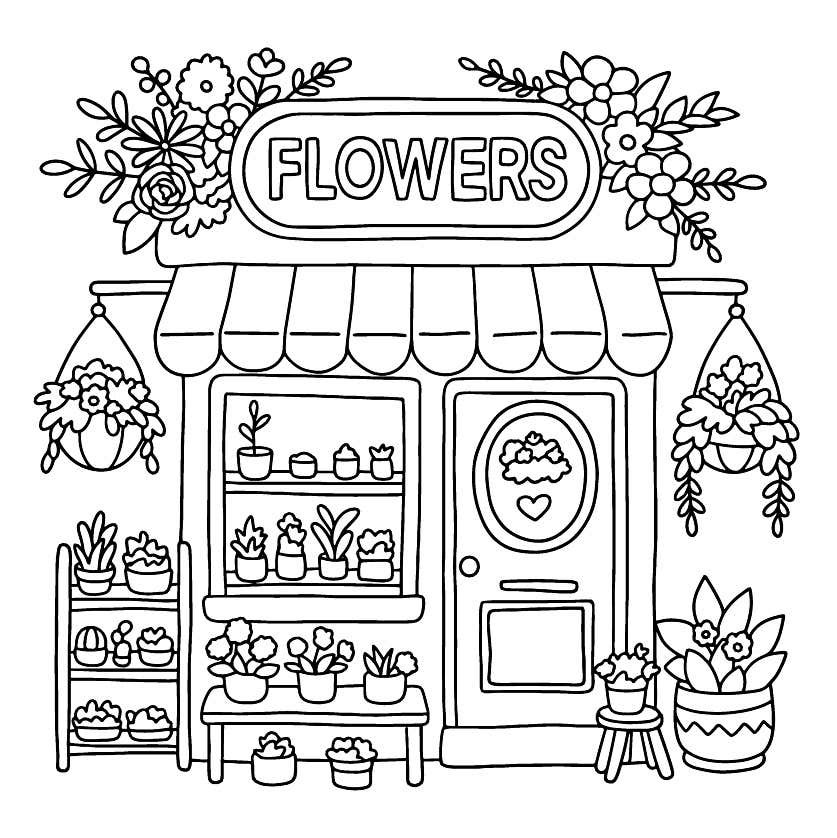 Cozy Retreats Coloring Pages 6
