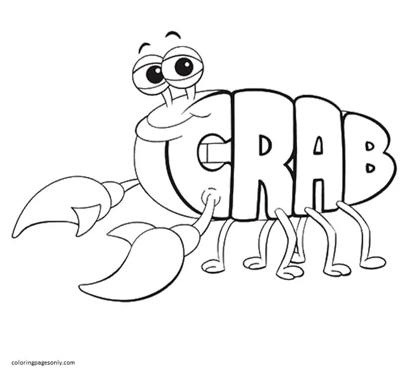 Krabben Ausmalbilder 8