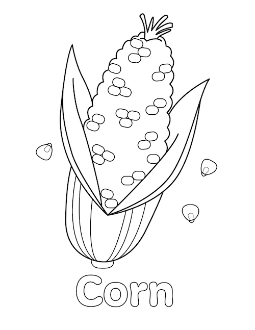 Crafty Corn Para Colorir 13