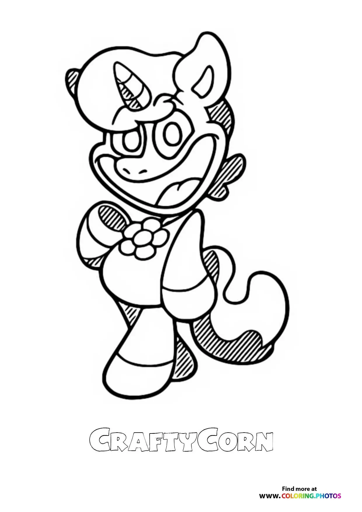 Crafty Corn Para Colorir 2