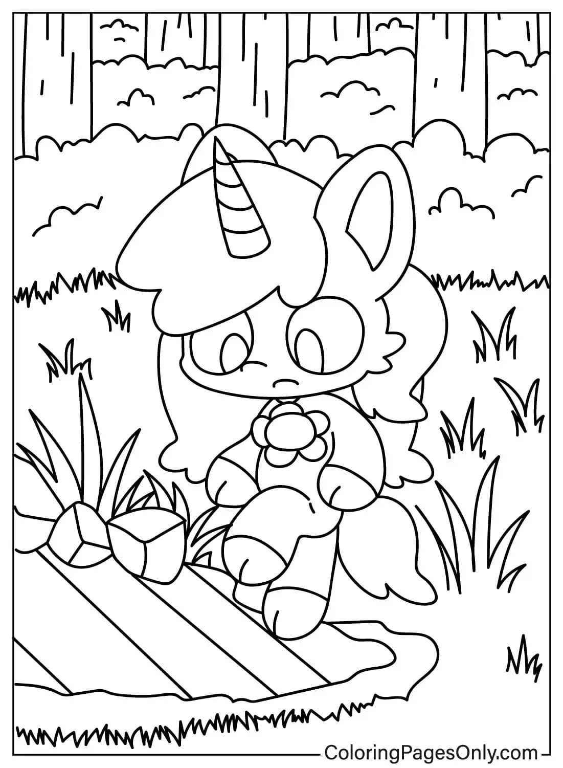 Crafty Corn Para Colorir 7