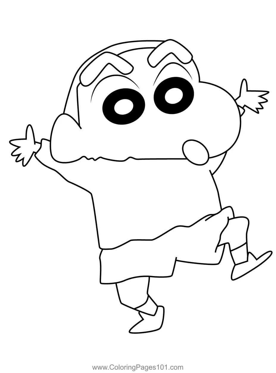 Crayon Shin-chan para colorir 6