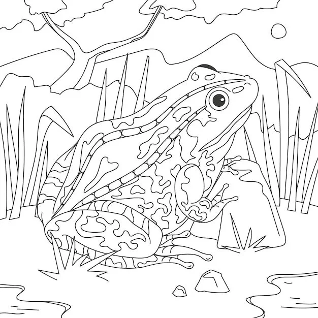 Riacho Para Colorir