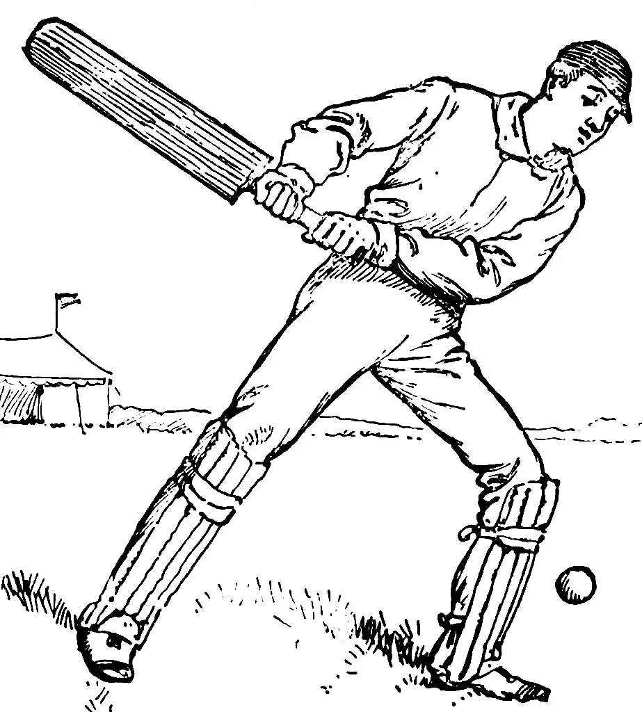Cricket Game Coloring Pages 27