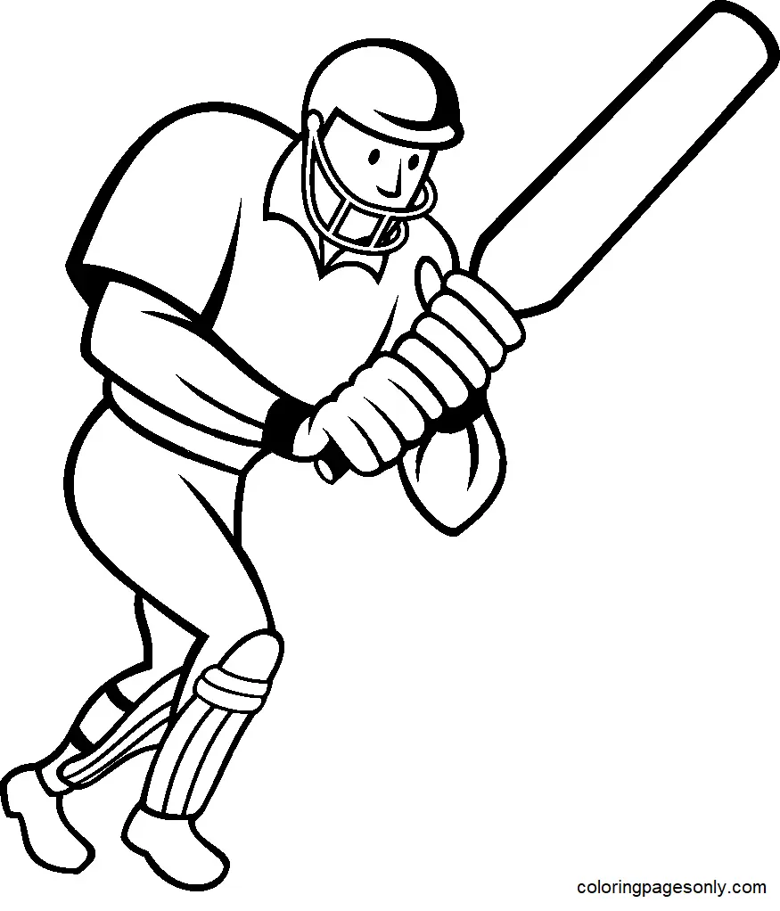 Cricket Game Coloring Pages 31