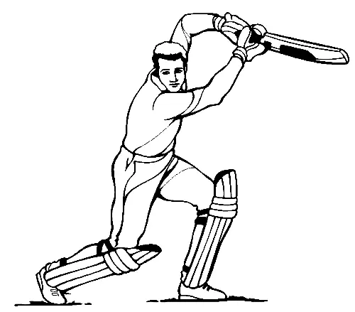 Cricket Game Coloring Pages 7