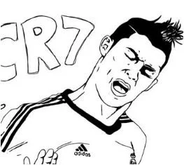Cristiano Ronaldo Coloring Pages 13