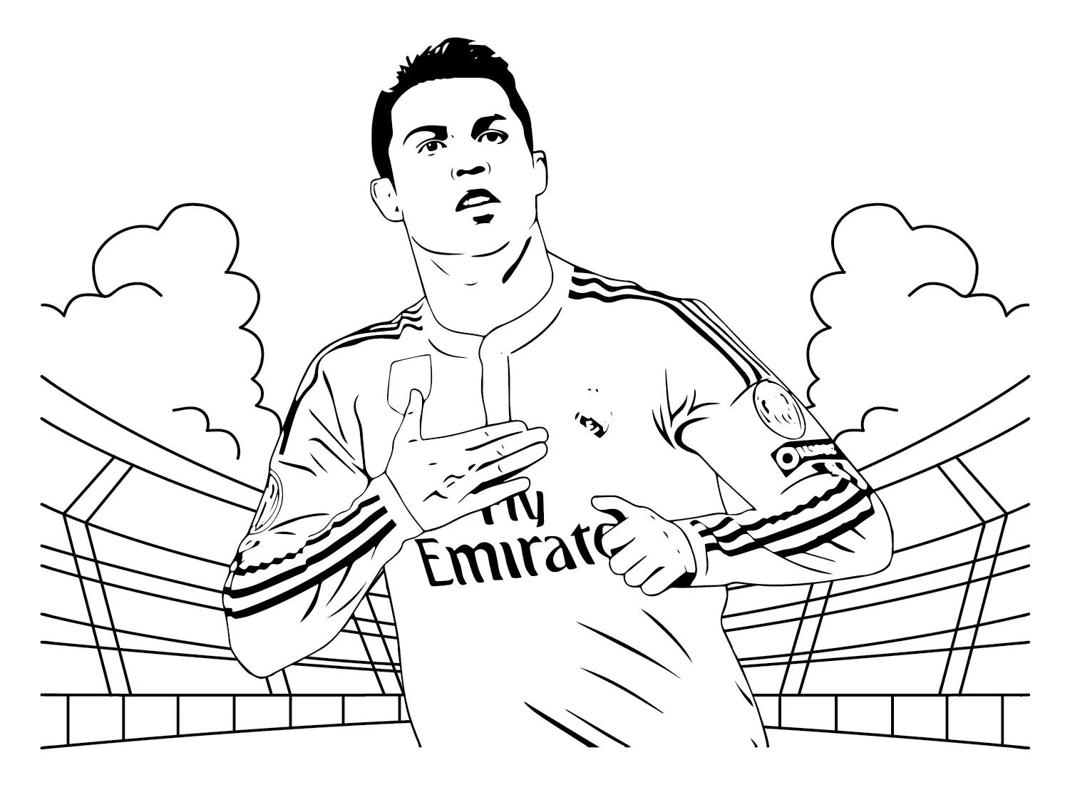 Cristiano Ronaldo Coloring Pages 22