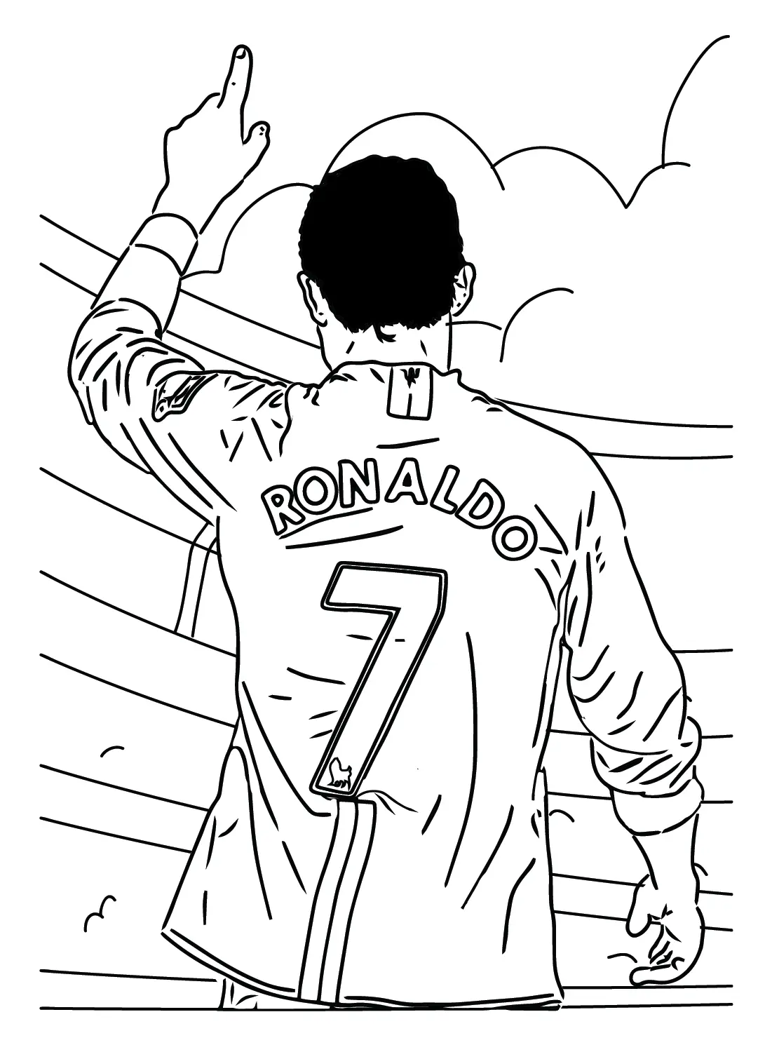 Cristiano Ronaldo Coloring Pages 23