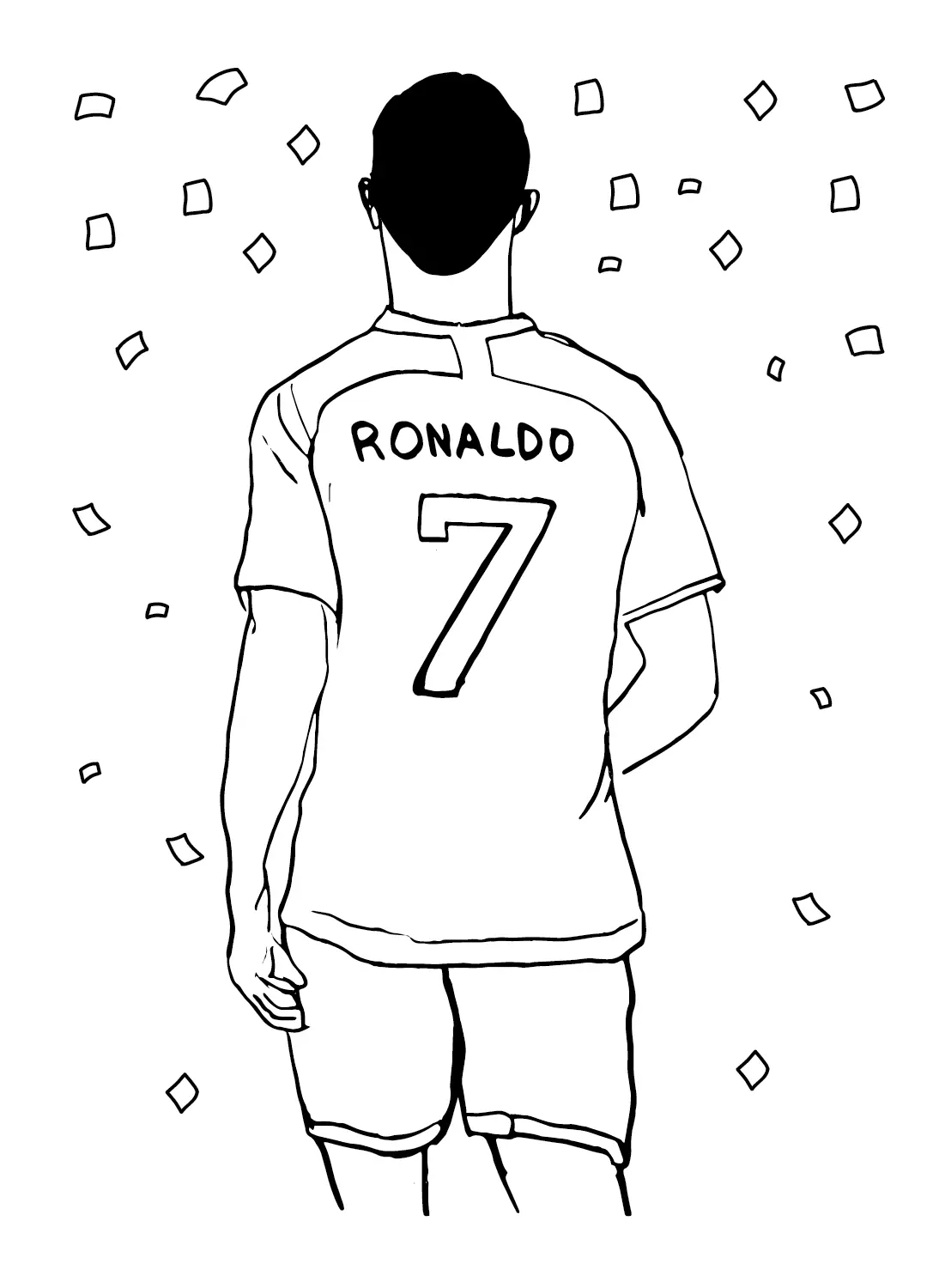 Cristiano Ronaldo Coloring Pages 26