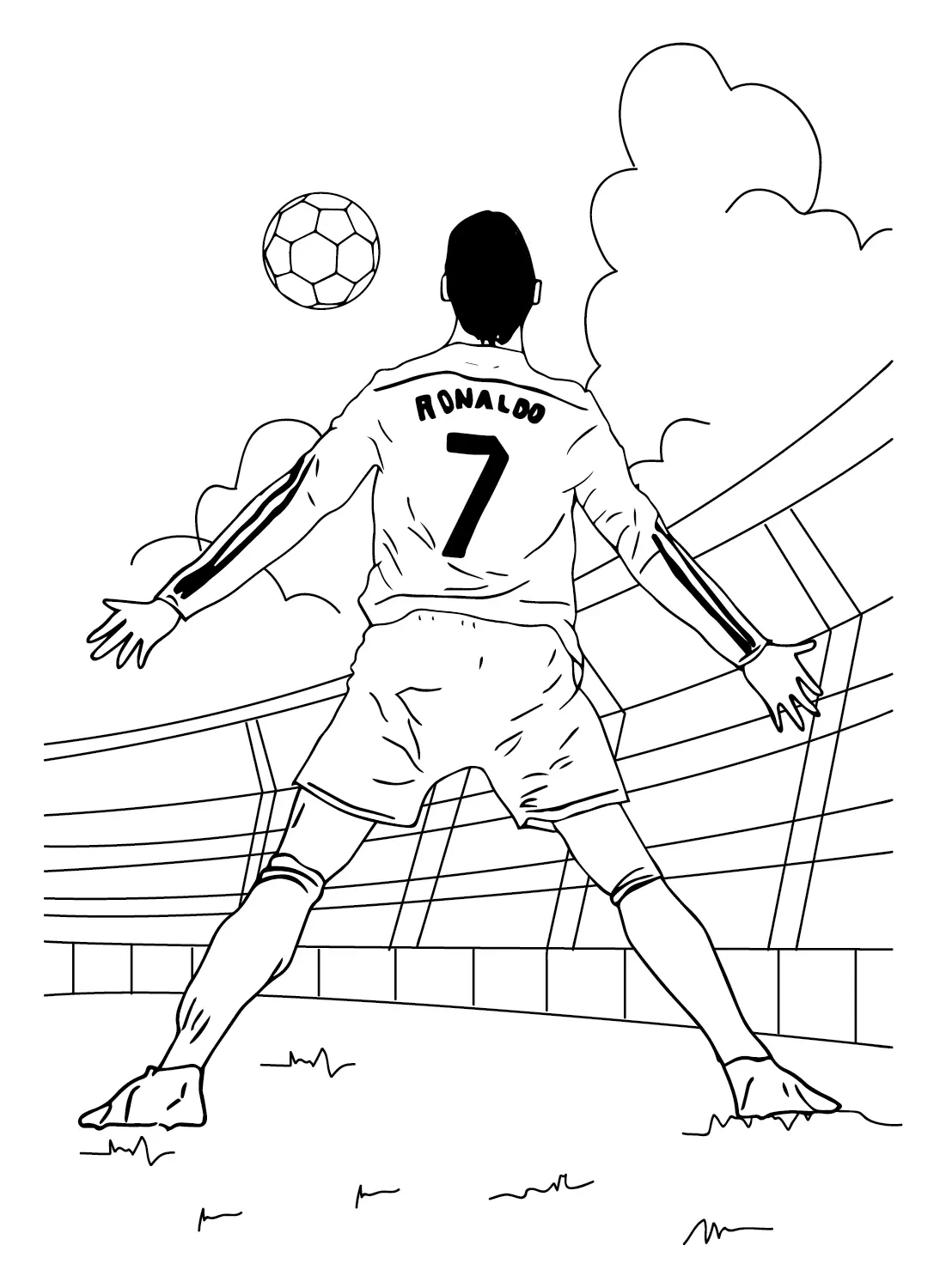 Cristiano Ronaldo Coloring Pages 28