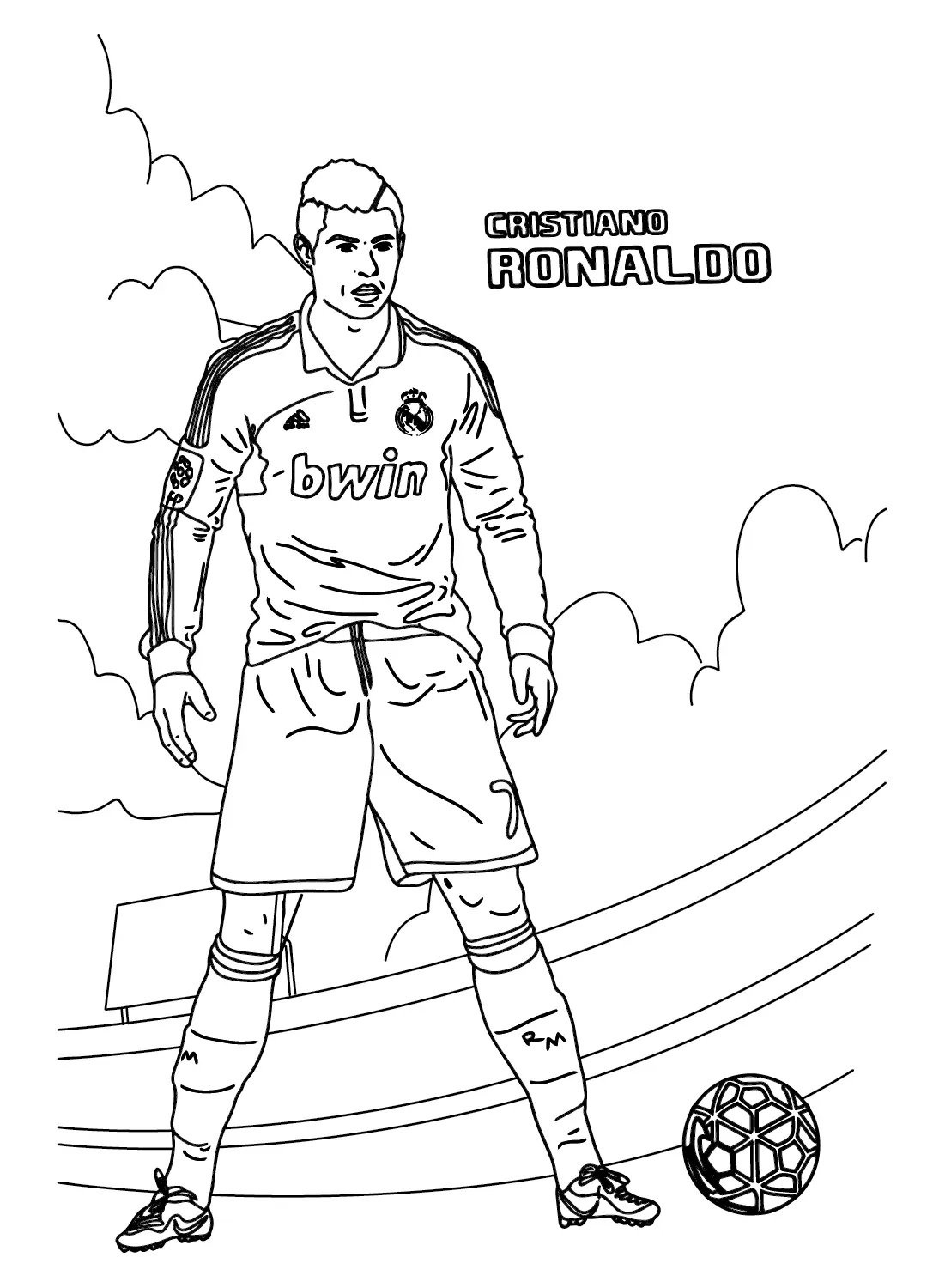 Cristiano Ronaldo Coloring Pages 31