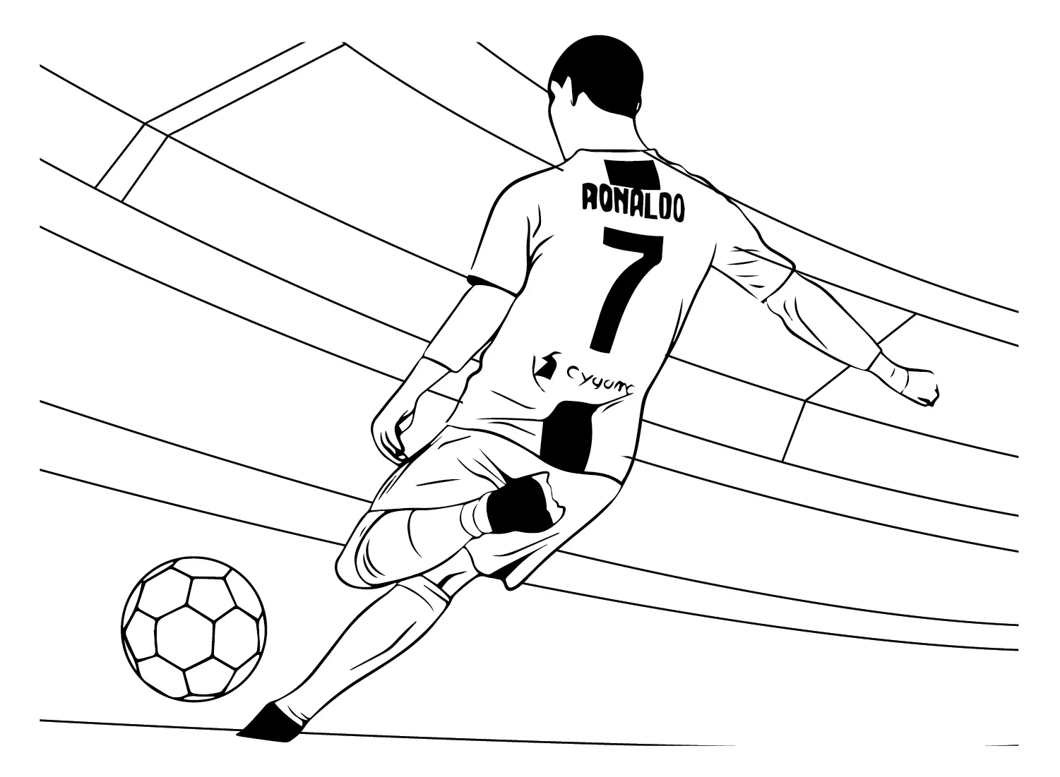 Cristiano Ronaldo Coloring Pages 32
