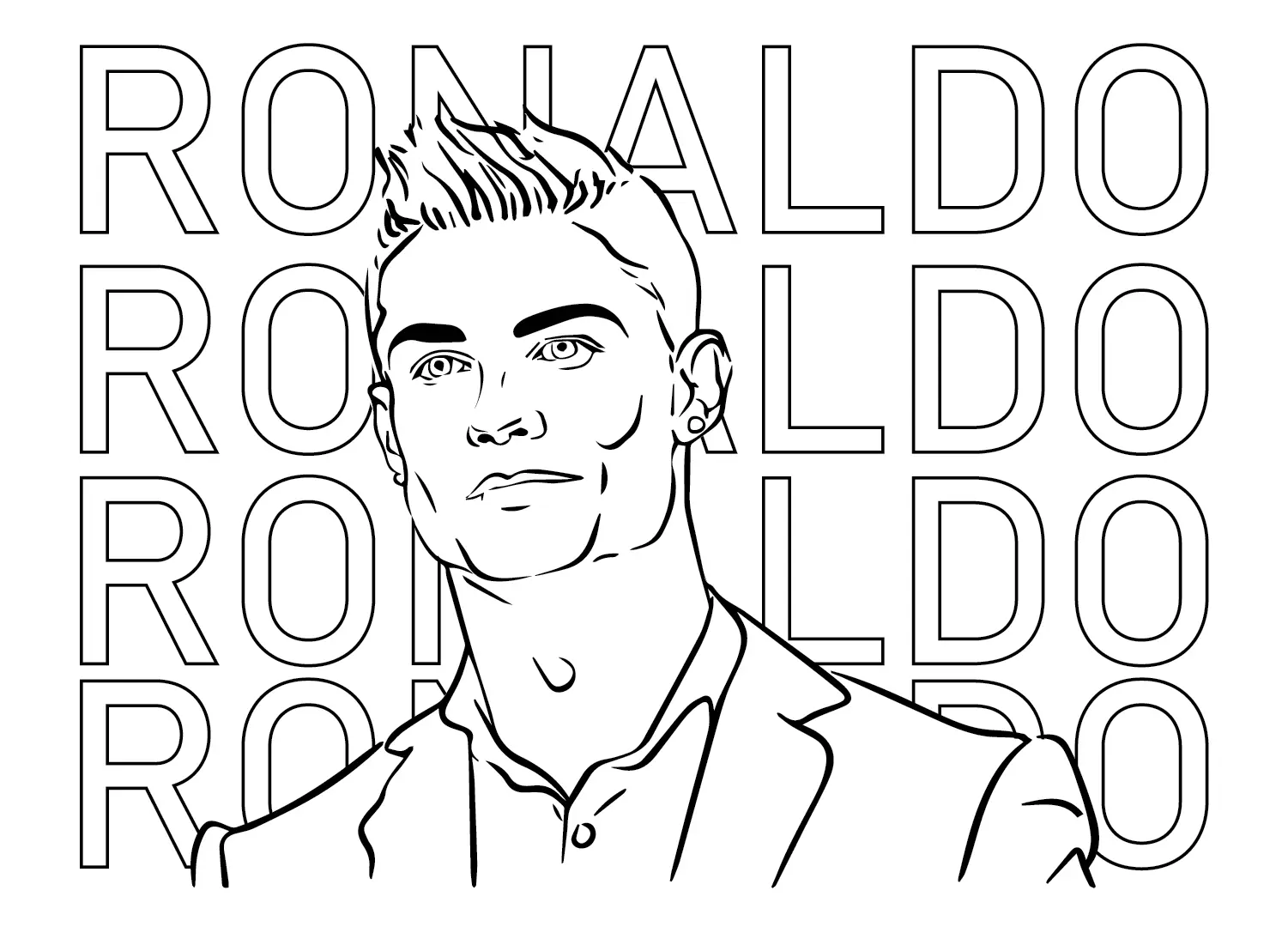 Cristiano Ronaldo Coloring Pages 33