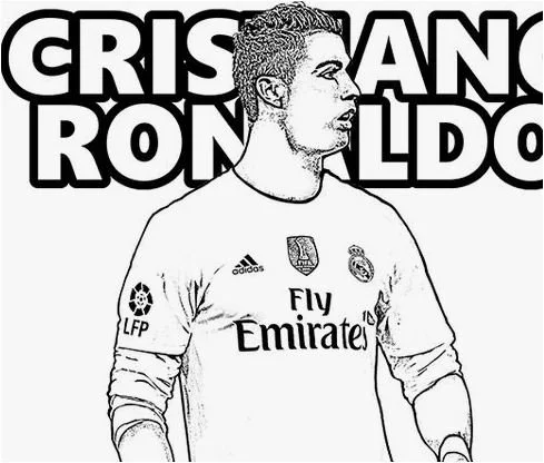 Cristiano Ronaldo Coloring Pages 8