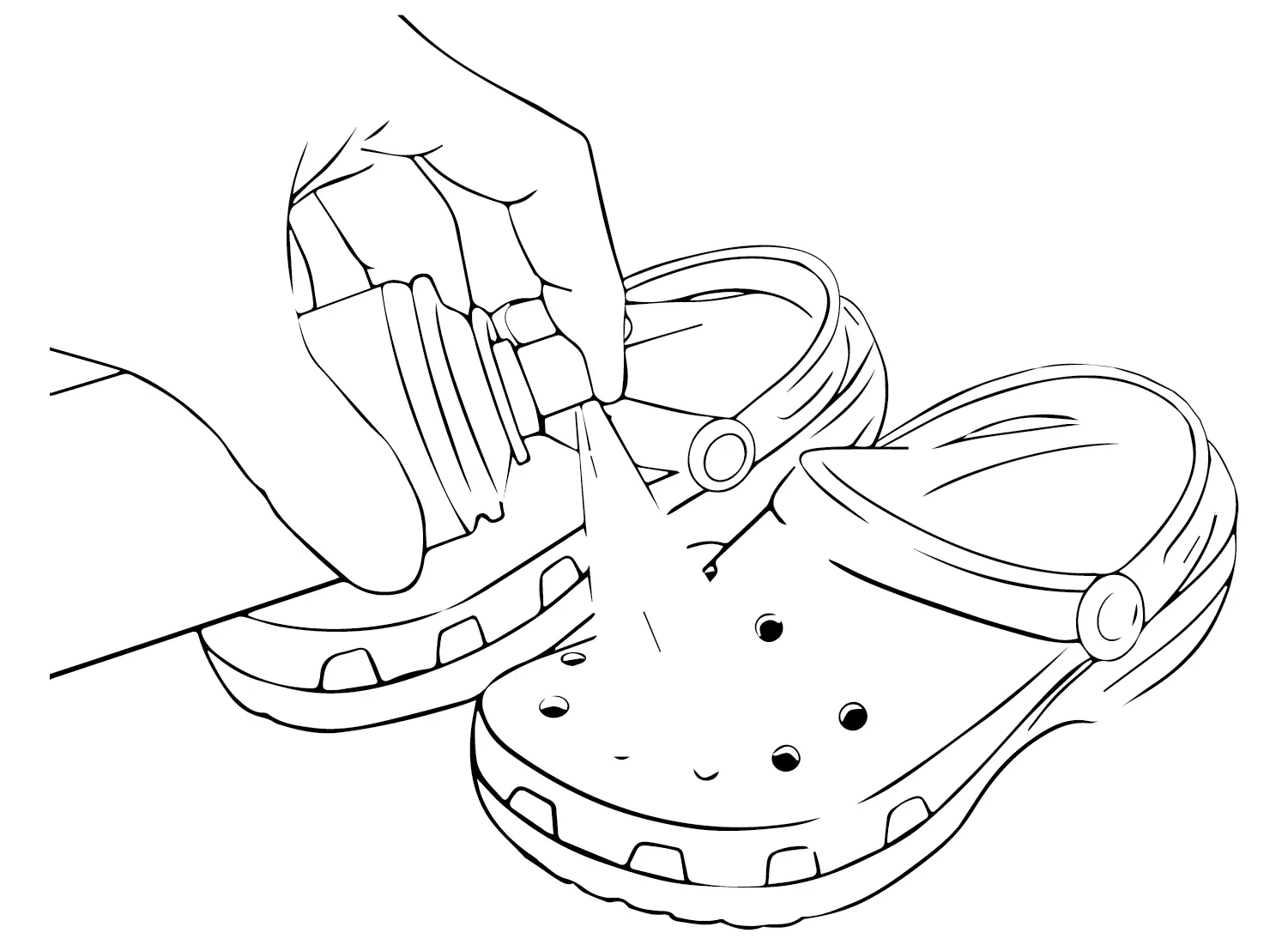 Crocs Para Colorear 16