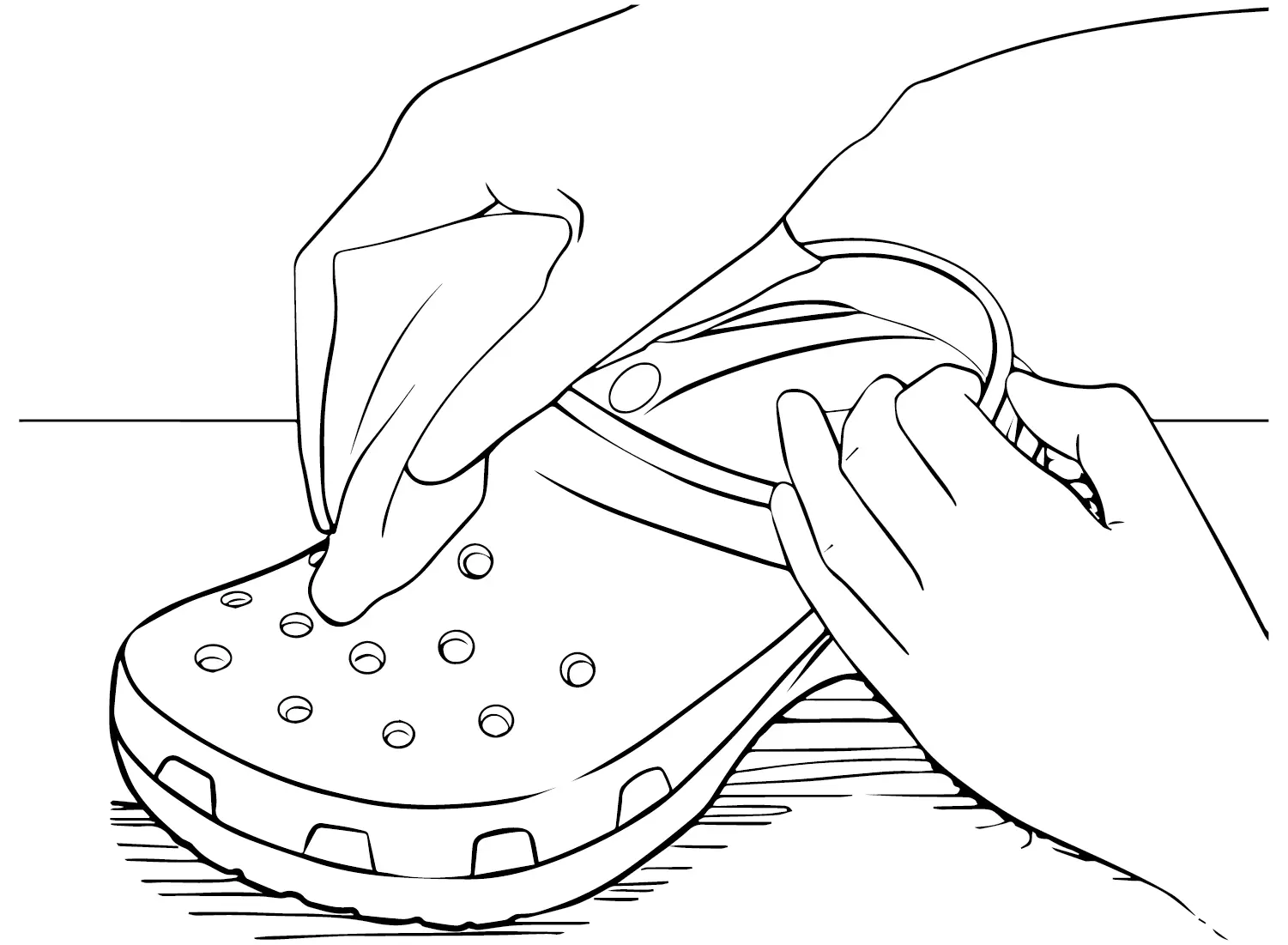 Crocs Para Colorear 20