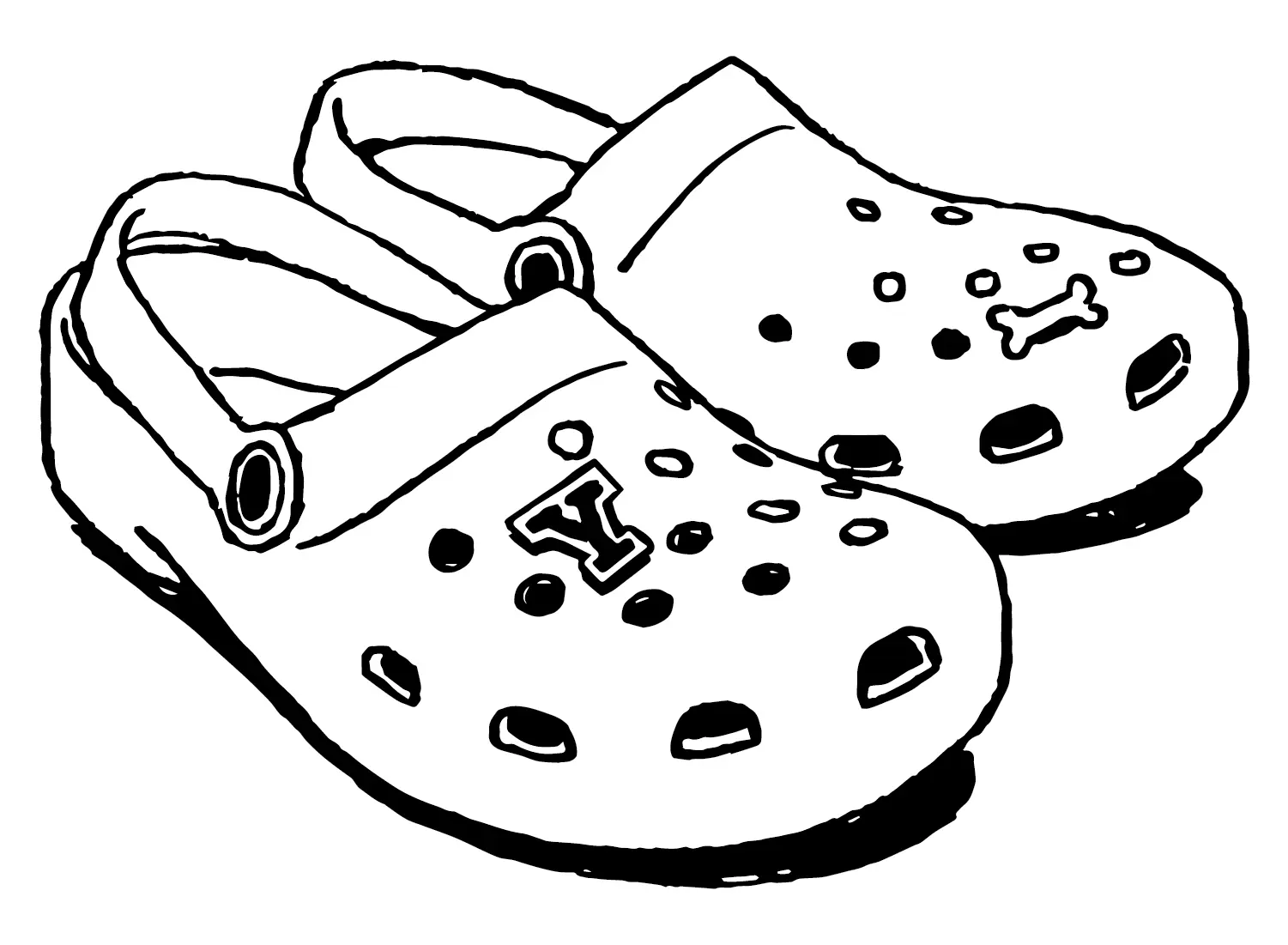 Crocs Para Colorear 7