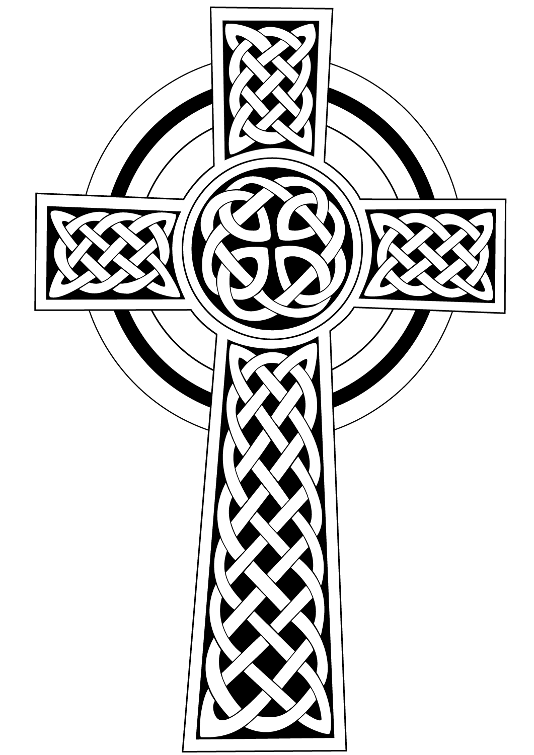 Cross Coloring Pages 1