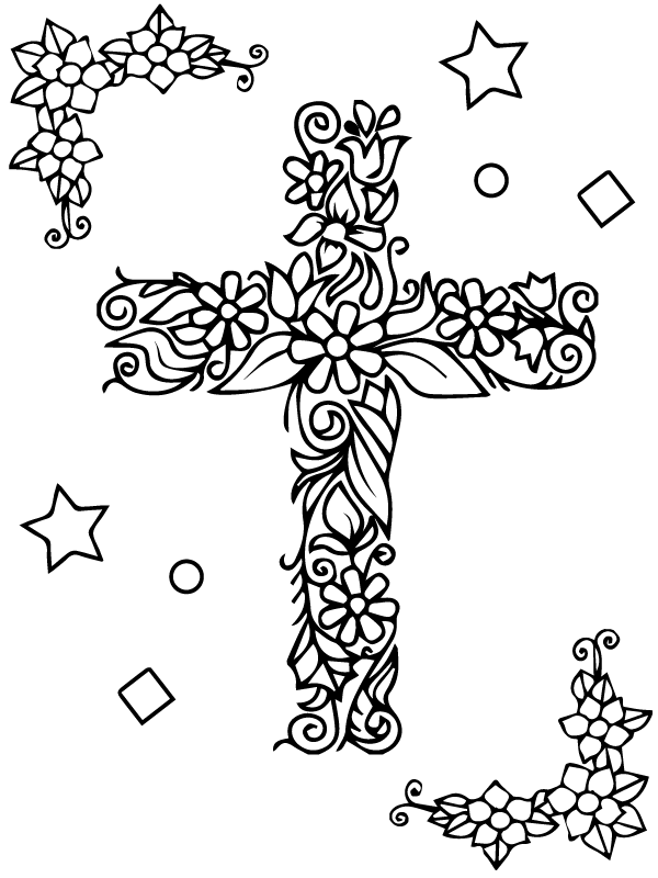 Cross Coloring Pages 10