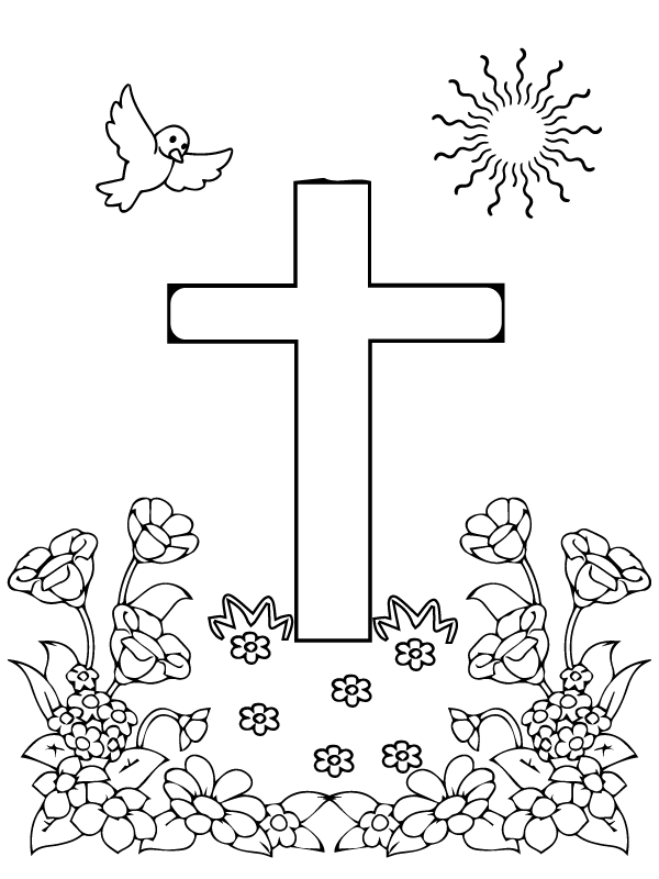 Cross Coloring Pages