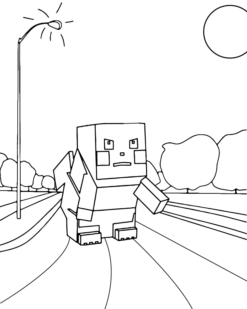 Estrada Transversal Para Colorir 14