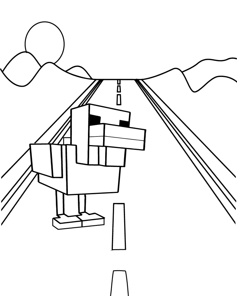 Estrada Transversal Para Colorir 15