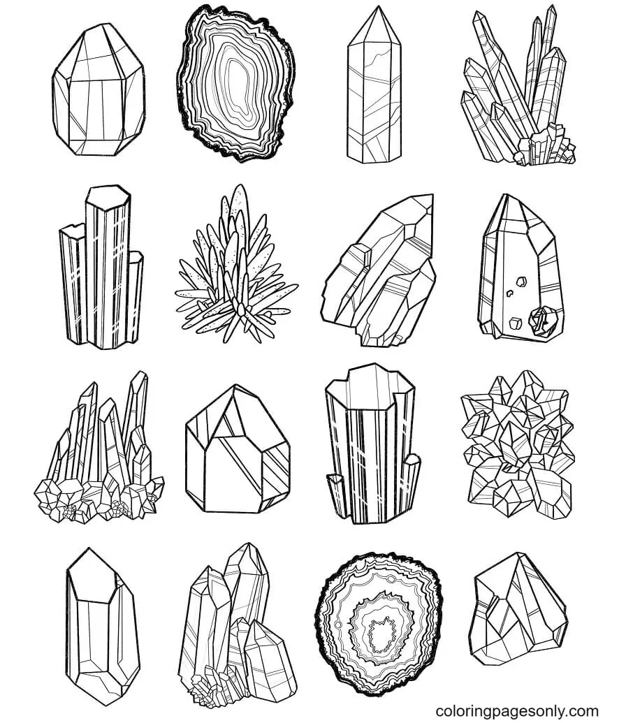 Cristales Para Colorear 1