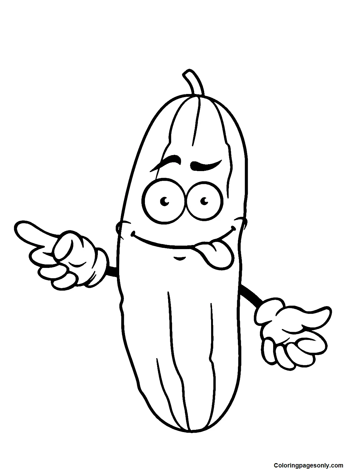 Cucumber Coloring Pages 12