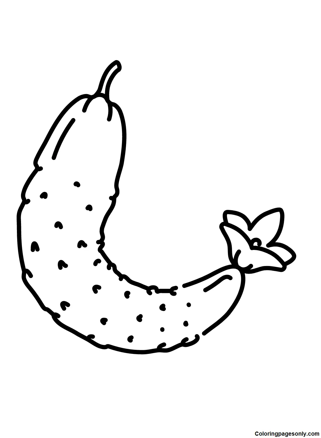 Cucumber Coloring Pages 17