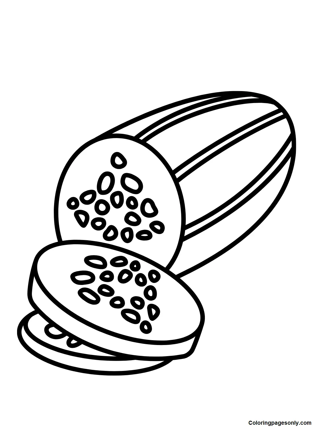 Cucumber Coloring Pages 18