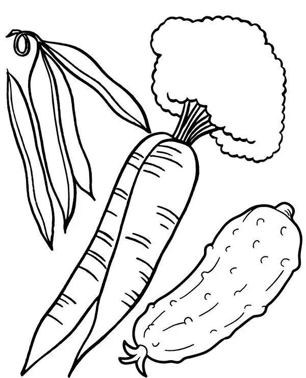 Cucumber Coloring Pages 2