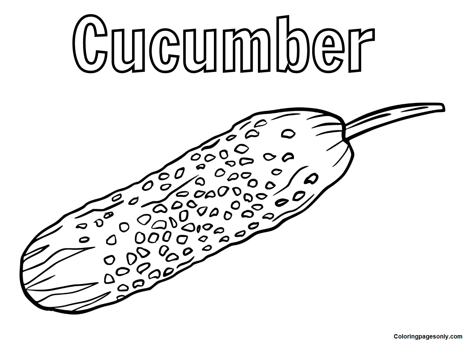 Cucumber Coloring Pages 20